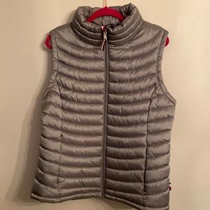 Tommy Hilfiger Stand-Collar Puffer Vest, size: XL, color: silver